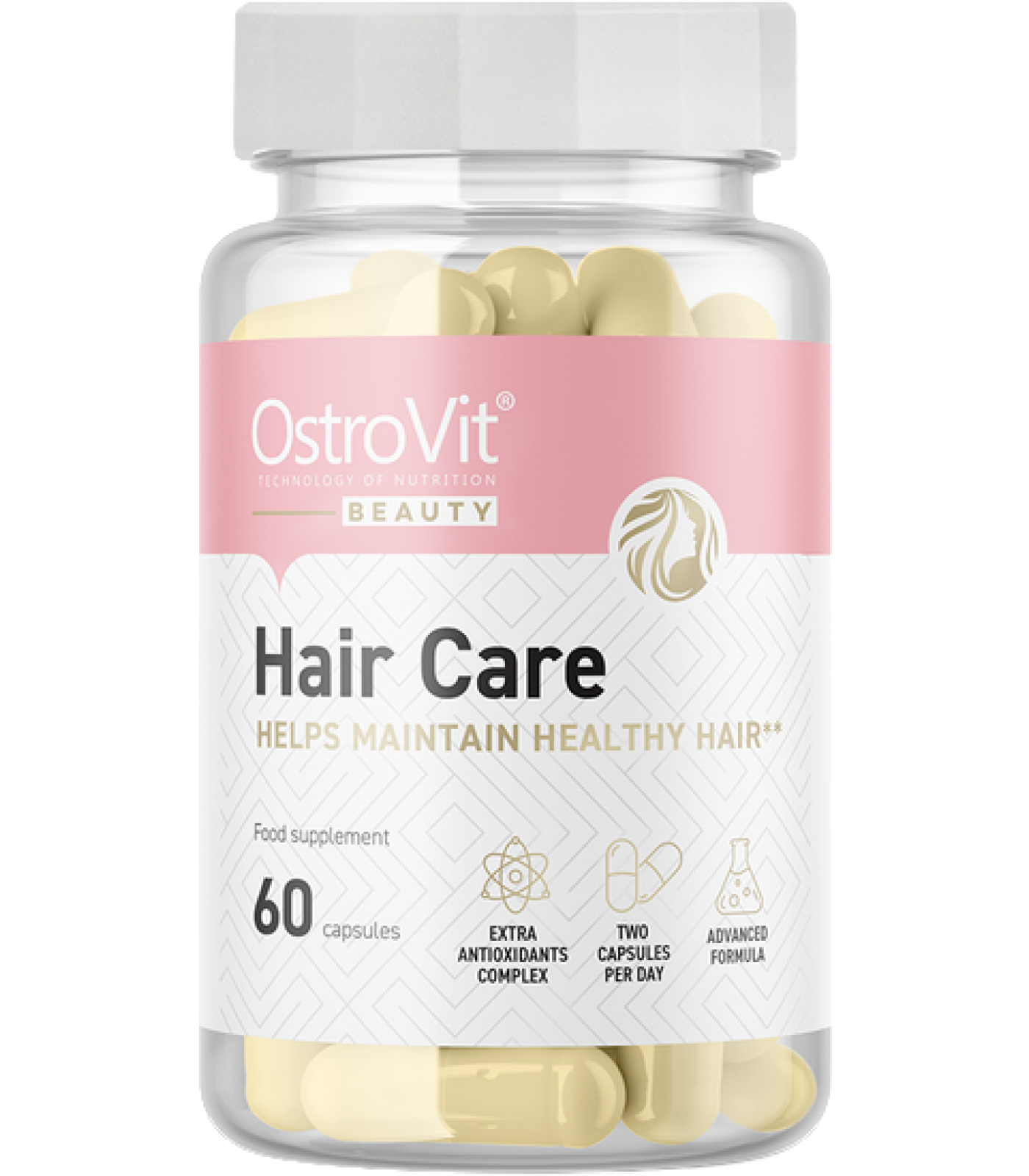 OstroVit Hair Care - Women's Hair, Skin, Nails Beauty Formula / 60 капсули